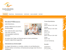 Tablet Screenshot of frauenarztpraxis-frenzel.de